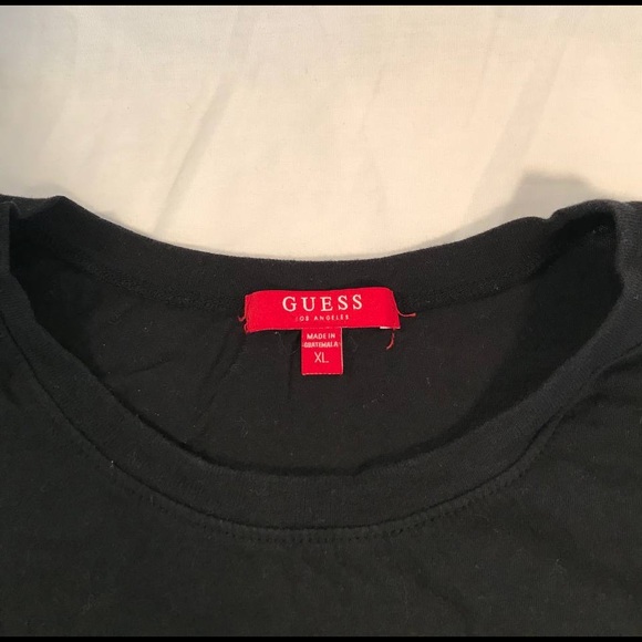 Kidsβ Guess Spell Out Logo Graphic Striped SS T-Shirt Size XL - Picture 3 of 5